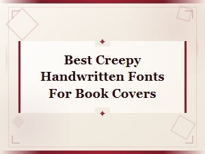Best Free Creepy Handwritten Fonts for Horror Book Covers